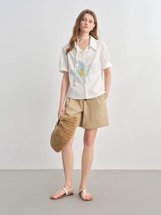 Artistic Print Relaxed Fit Shirt & Unique Design