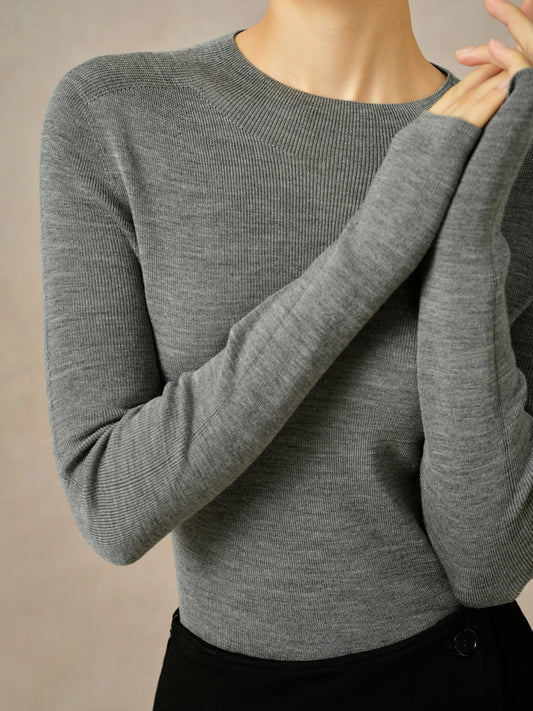 Woolen Knit Pullover in 5 Versatile Colors
