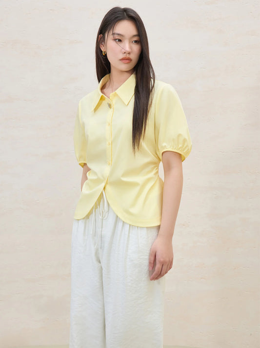 Elegant Short-sleeved Slim Casual Top